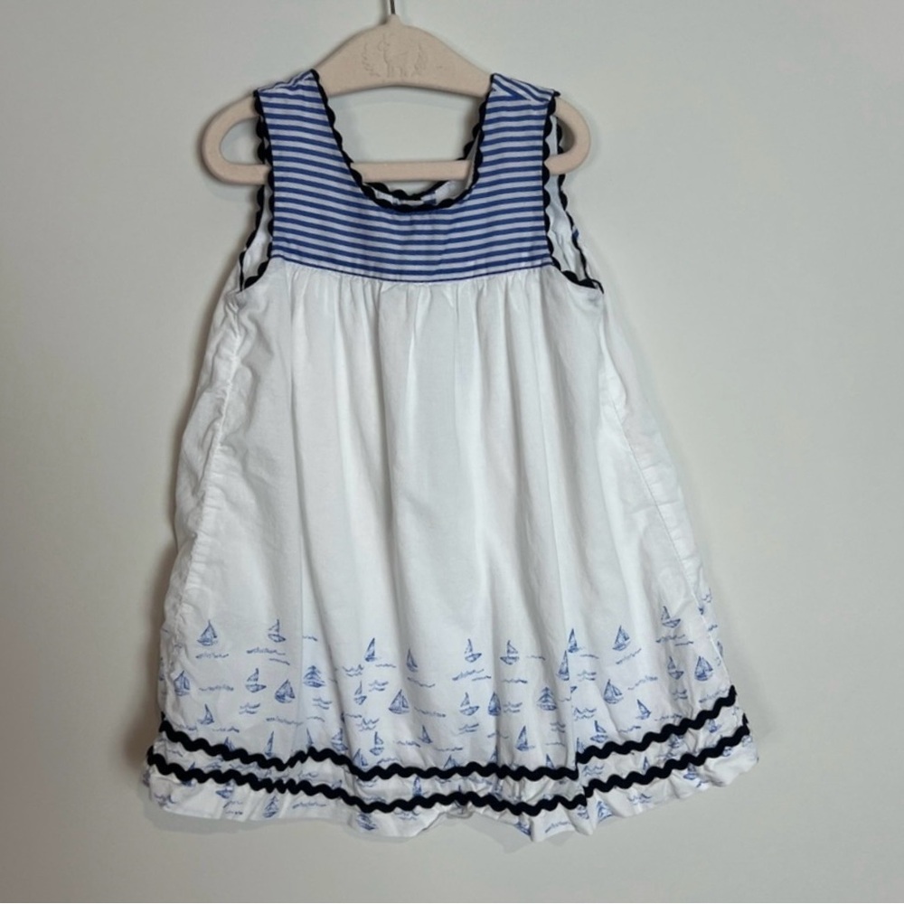 Dylan & Abby Boutique Sailboat Baby Toddler Girls Dress 24 Months